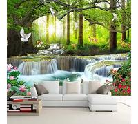 Papier Peint Panoramique Jardin Secret Des Bois 3D Poster Mural pour Salon Chambre Décoration Murale