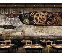 Papier Peint Panoramique Lettres D'Engrenage Industriel Papier Peint Intissé 3D Murale Tableaux Muraux Tapisserie Salon Chambre