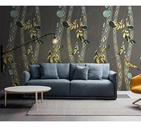 Papier Peint Panoramique Lignes De Plumes En Relief 310x250cm Papier Peint 3D Intissé Tapisserie Poster Chambre Salon Decoration Murale -MIWEI Wallpaper-ZXY-06053
