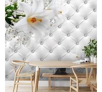 Papier Peint Panoramique Lis 250x175 cm Papier Peint Intissé 3D Motifs Géométriques Muraux Tapisserie Photo Décoration Murale Poster Mural XXL pour Chambre Salon 2348-ABC
