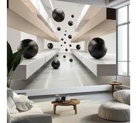 Papier Peint Panoramique Moderne, Multicolore Intissé Murale Géométrie Abstraction Espace 200 X 140 Cm Décoration Murale Poster Tableaux Muraux - 3D Tapisserie Photo Pour Salon Chambre D'Enfants