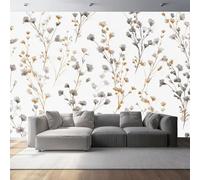 Papier peint panoramique moderne Style géométrique simple et linéaire Revêtement mural décoration pour chambre salon 200 x 140 cm Design unique et moderne Noir Blanc