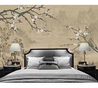 Papier Peint Panoramique Mont Prunier Papier Peint 3D Tapisserie Mural Salon Chambre Décoration Murale -ZX13975-400x255cm