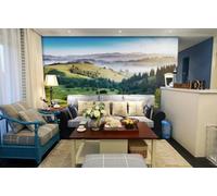 Papier Peint Panoramique Montagne Prairie Forêt Cheval Papier Peint 3D Tapisserie Murale Décoration Chambre Salon -songqians-15187-330cmx245cm