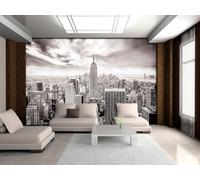 Papier Peint Panoramique New York 300x210 cm Papier Peint Intissé 3D Paysage Urbain Muraux Tapisserie Photo Décoration Murale Poster Mural XXL pour Chambre Salon 2189-ABC
