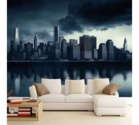 Papier Peint Panoramique New York City grise 500x280 cm Papier Peint Intissé Mural, Poster Geant Mural 3D, pour Salon Chambre d'enfants restaurant Décoration Murale
