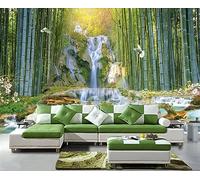 Papier Peint Panoramique Parc De Bamboo Forest Falls 300x210cm Papier Peint 3D Intissé Tapisserie Poster Chambre Salon Decoration Murale -MIWEI Wallpaper-ZXY-44482