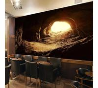 Papier Peint Panoramique Paysage Naturel 400x280 cm 3D Papier Peint Intissé Grotte Photo Trompe l'oeil Poster Geant Mural Salon Chambre Enfant Chambre Décoration Murale a-8766