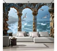 Papier Peint Panoramique Paysages Naturels Côtiers Papier Peint Intissé Historiques Et Paysages Tapisserie Poster Mural, Photo Fresque Décoration Murale 200x140cm pour Salon Chambre Bureau 4X99