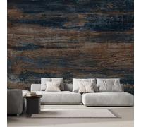 Papier Peint Panoramique Planche de Bois Vintage 300x210 cm 3D Papier Peint Intissé Rural Photo Trompe l'oeil Poster Geant Mural Salon Chambre Enfant Chambre Décoration Murale a-10980