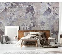 Papier Peint Panoramique Plantes Fleurs Nostalgie 450x300cm Papier Peint 3D Intissé Tapisserie Poster Chambre Salon Decoration Murale -MIWEI Wallpaper-ZXY-07965