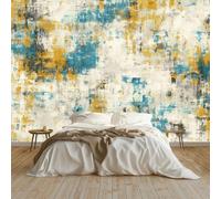 Papier peint Panoramique pour Enfant 250 x 175 cm - Photo Murale Texture shabby chic style vintage - Revêtement Mural Décoratif - Décoration pour Salon Chambre Cuisine Salle de Bain Ado
