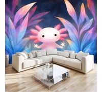 Papier peint Panoramique pour Enfant 300 x 210 cm - Photo Murale Fantastique Plantes Mignon Animaux Jungle - Revêtement Mural Décoratif - Décoration pour Salon Chambre Cuisine Salle de Bain Ado