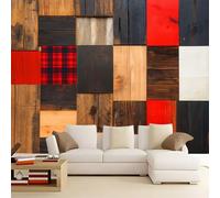 Papier Peint Panoramique Puzzle en bois 250x175 cm Papier Peint Intissé Mural, Poster Geant Mural 3D, pour Salon Chambre d'enfants restaurant Décoration Murale
