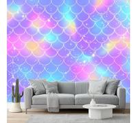 Papier Peint Panoramique Rêve 3D Intissé - 350 X 256 Cm, Artistique Grand Format, Poster Mural Décoratif Pour Salon Chambre Maison Décoration Symphonie Gammes Lumière Des Étoiles
