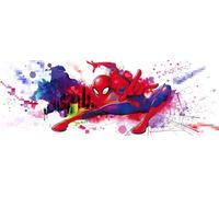 Papier peint panoramique - SANDERS & SANDERS - Art du graffiti de Spider-Man - rouge, bleu et blanc - 184 x 254 cm - 100% écologique