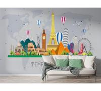 Papier Peint Panoramique Sites Célèbres Intissé Autocollant, 350x256 cm