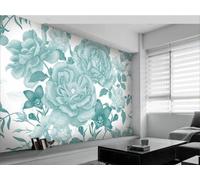 Papier Peint Panoramique Soie 3D Paysage Nouvelles Roses Et Oiseaux Peints À La Main En Chine 350x256cm Chambre Poster Geant Mural