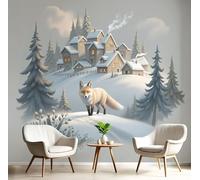 Papier Peint Panoramique Style Dessin Animé Romantique Soie, 250x175cm - Papier Peint Flamant Rose En Forme De Cœur Grandes Murales Poster pour Salon, Adulte Chambre d'enfants, Étude Décoration