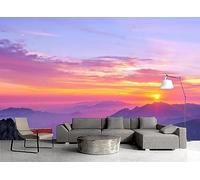 Papier Peint Panoramique Sunset Montagne 310x250cm Papier Peint 3D Intissé Tapisserie Poster Chambre Salon Decoration Murale -MIWEI Wallpaper-ZXY-23954