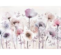 Papier Peint Panoramique Tropical Paysage Motif Chinois Tapisserie Murale 3D Aquarelle De Fleurs De Lavande Peinte À La Main Salon Chambre Adulte Enfant Zen Poster Geant Mural