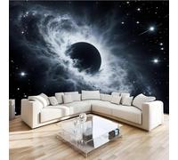 Papier Peint Panoramique Univers Galaxie 122x91 cm Poster Murale 3D Espace Planètes Tapisserie Photo Peinture Murale,Papier Peint Intissé Fresque pour Salon Chambre Toile Fond TV