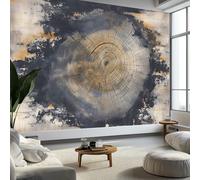 Papier Peint Panoramique Vintage Vieille Souche Texture 250 x 175 CM Photo Décoration Murale, Papier Peint Mural Pour Salon Adulte Chambre d'enfants Fond Tv - Gris
