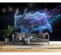 Papier Peint Panoramique Waouh Trop Cool ! Intissé Poster Fresque Murale 3D Animaux Science-fiction Wallpaper pour Salon Chambre d'enfant Restaurant Couloir TV Fond Décoration Murale 200x140 cm H1321