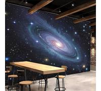 Papier Peint Panoramique300x256cm Nébuleuse Cosmique papier peint panoramique nature Galaxie Toile de qualité supérieure à effet peinture, assemblage invisible, pour chambre d’amis