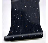 Papier Peint Papier peint auto-adhésif imperméable ciel étoilé galaxie, papier de Contact, doublure tiroir commode chambre à coucher, décoration maison(NSWP176,40x250cmx2rolls)