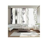 Papier peint Parade of orchids in shades of gray-Taille L 400 x H 280 cm Imprimé