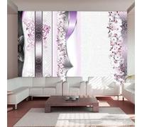 Papier peint Parade of orchids in violet-Taille L 400 x H 280 cm Imprimé
