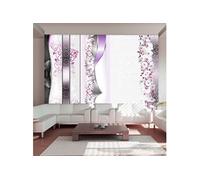 Papier peint Parade of orchids in violet-Taille L 300 x H 210 cm Imprimé