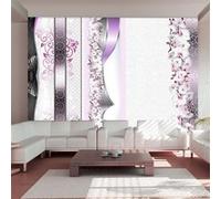 Papier peint Parade of orchids in violet-Taille L 300 x H 210 cm Imprimé
