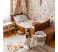 Papier peint paradis secret fond neutre beige TU