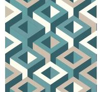 Papier peint Park avenue vinyle intissé 3D multico vert