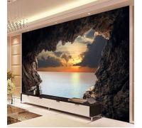 Papier Peint paysage de grotte couloir mural 3D TV arrière-plan mur sticker salon papier peint poster 300*210cm