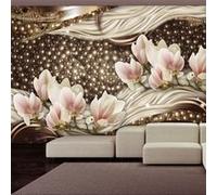 Papier peint Pearls and Magnolias-Taille L 100 x H 70 cm Imprimé G