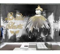 Papier Peint Personnalisé Rétro Ciment Mur Robe De Mariée Boutique Après-midi Thé Boisson Magasin Fond Mur Restaurant Occidental Papier Peint Café Mural,3D,200x140cm