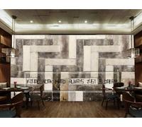Papier Peint Personnalité Art Rétro Mur De Briques Thème Inspirant Après-midi Thé Boisson Boutique Bar Fond Mur Restaurant Occidental Papier Peint Café Mural,3D,200x140cm