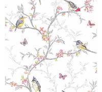 Papier Peint Phoebe Birds - Holden Decor - Blanc 98080 Nouvelle Chambre