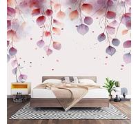 Papier Peint Photo 250x175 cmBlanc Intissé Papier Peint Panoramique | Simple Floral Gros Plan 3D Grande Fresque Murale Poster pour Chambre d'enfants Salon Décoration Murale Photo Murale