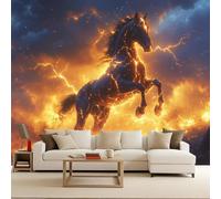 papier peint Photo 3d 450x315cm Cheval De Puissance Fantastique papier peint panoramique nature Éléments Fantastiques Mystérieux Décoration Rapide pour Créatif Tête de Lit Poster Géant Salon Chambre