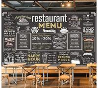 Papier Peint Photo 3D Mural Auto-Adhésif Burger Gourmand De Caractère 300(W)X210(H)Cm Mur Photo Art Affiches Murales Stickers Muraux Pour Salon Tv Canapé Thème Hôtel Luxe Couloir Fond Peinture-8674377