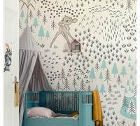 Papier Peint Photo Disney Bambi Pour Chambre Bébé Mural 157x110 Pouces Forêt