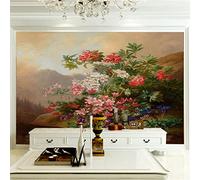 Papier Peint Photo fleurs Grande Fresque Murale 3D Peinture Murale, Étude De Fond De Salon Décoration D'Intérieur 300cm×210cm(LxH)