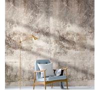 Papier Peint Photo Imitation Béton M1-No.10256 - Tadessi - Impression Numérique - Gris - Blanc - Vintage - Industrial - Loft