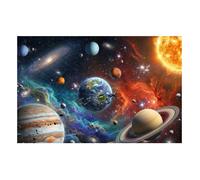 Papier Peint Photo Intissé DOMEVISTA espace système solaire planète terre jupiter saturne galaxie 500 x 280 cm