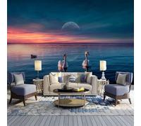 Papier Peint Photo Mural 3D Cygne Animal 250(W) X175(H) Cm Peel And Stick Amovible Mur Affiche Tv Fond Décoratif Sticker Mural Art Mural Pour Enfants Chambre Salon Chambre Restaurant Bureau-6757453
