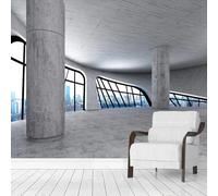Papier Peint Photo Mural 3D Paysage De Ville Devant La Fenêtre 400(W)X280(H)Cm Art Mural Auto-Adhésif Pour Salon Chambre Bureau Chambre D'Enfant Décoration Murale Papier Peint Art Affiche Tv F-4186134